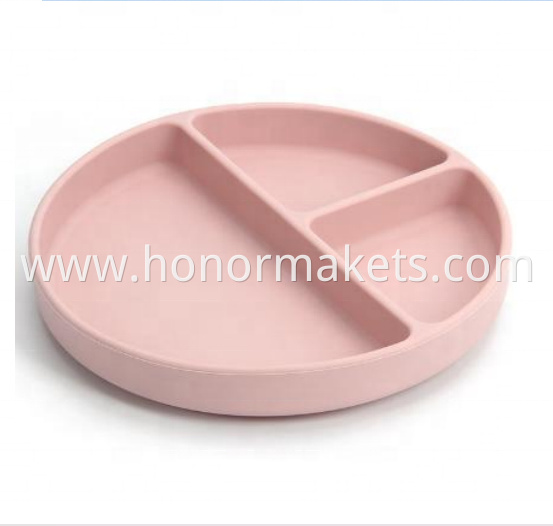 Factory outlet cute frog silicone baby suction plate bpa free 100% food grade silicone cute animal